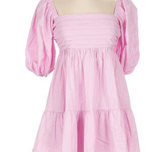 Abercrombie & Fitch Emerson Poplin Puff Sleeve Mini Dress Size Extra Small